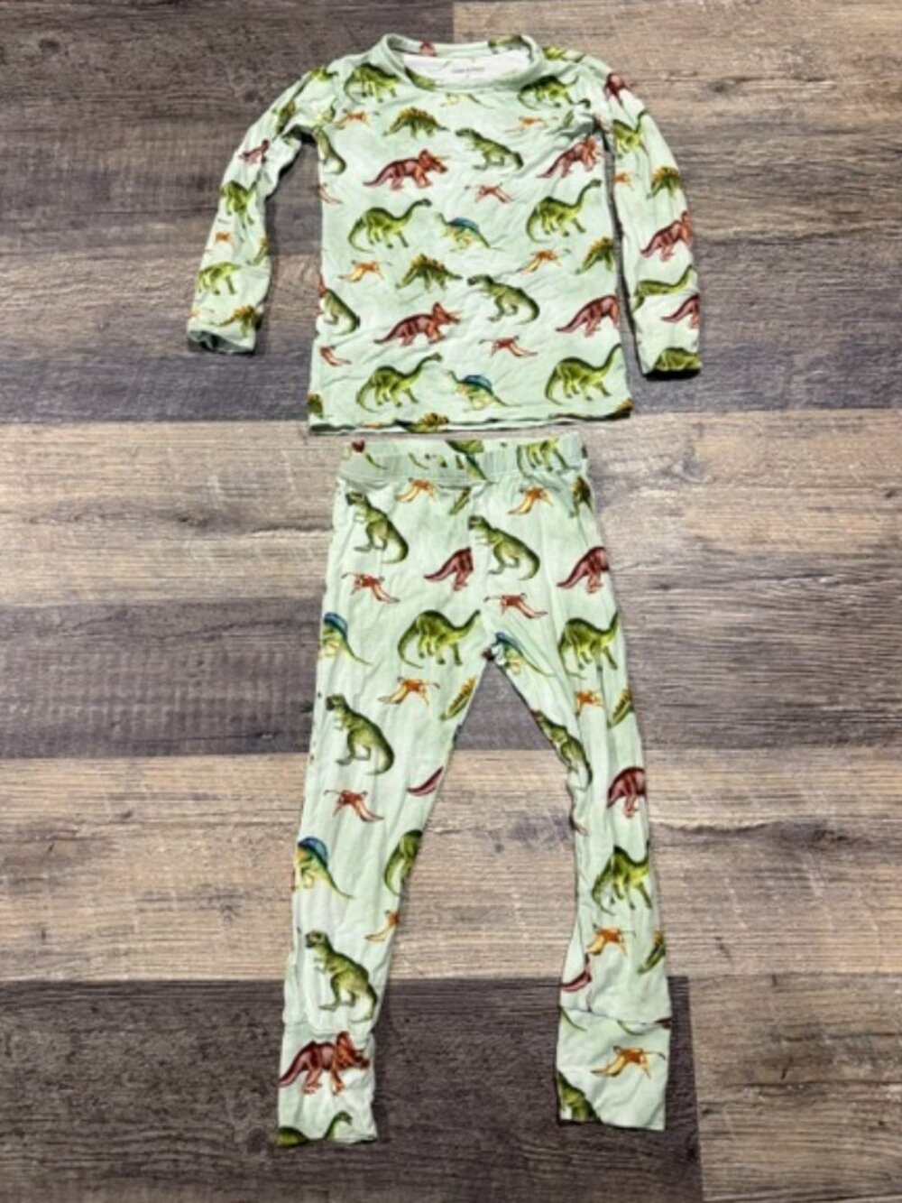 Posh Peanut 2T Pajamas Dinosaur Truck Print